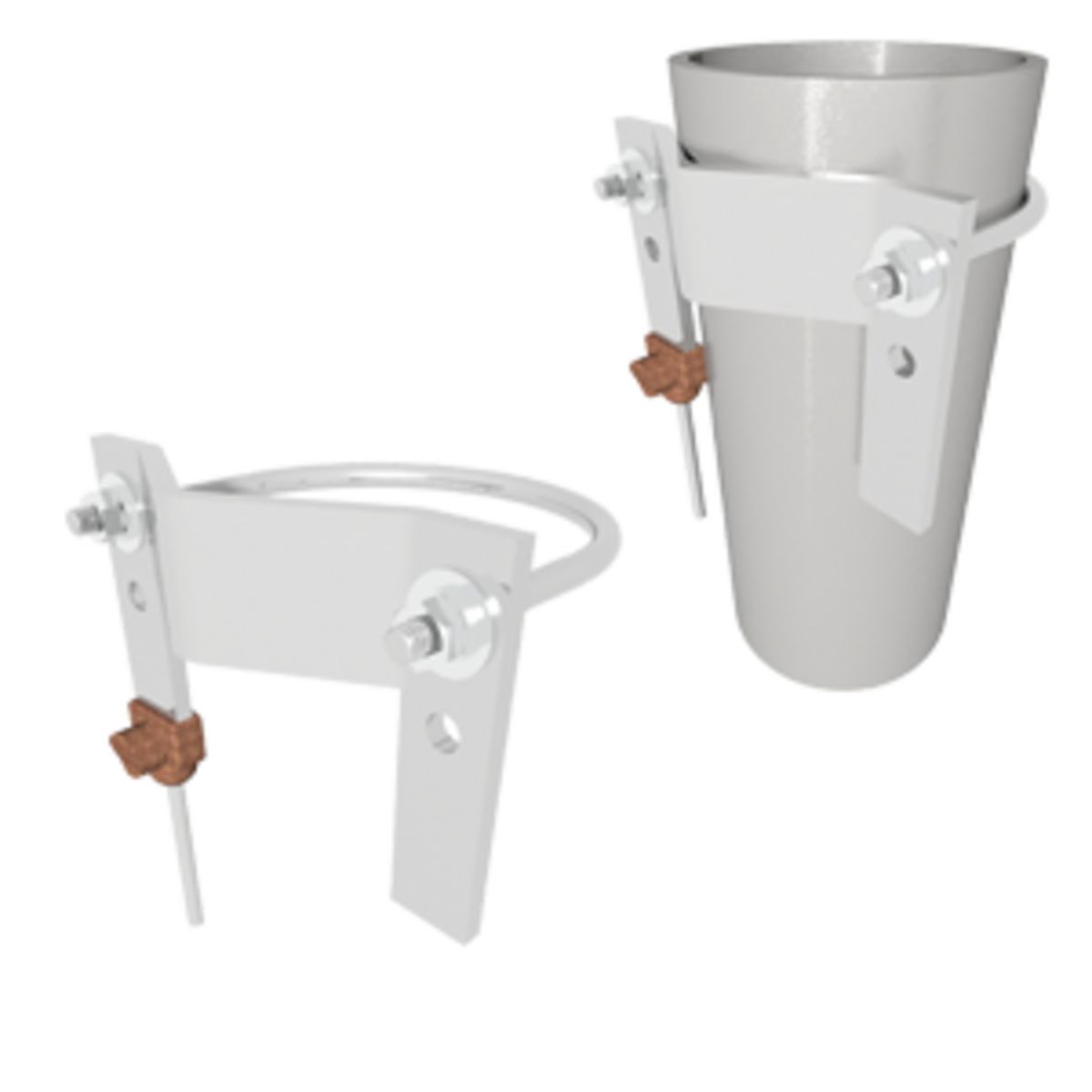 Fence Post Ground Clamp Assembly 00003860071L Hubbell